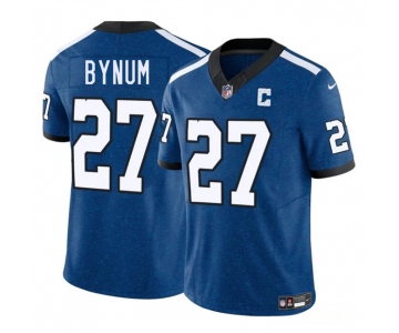 Men's Indianapolis Colts #27 Cam Bynum Blue 2025 F.U.S.E. Throwback Vapor Limited Football Stitched Jersey