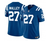 Men's Indianapolis Colts #27 Justin Walley Blue 2026 F.U.S.E. 1-Star C Patch Vapor Limited Football Stitched Jersey Men's Indianapolis Colts #27 Justin Walley Blue 2026 F.U.S.E. 1-Star C Patch Vapor Limited Football Stitched Jersey