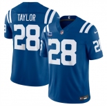 Men's Indianapolis Colts #28 Jonathan Taylor Blue 2026 F.U.S.E. With 4-Star C Patch Limited Football Stitched Jersey Men's Indianapolis Colts #28 Jonathan Taylor Blue 2026 F.U.S.E. With 4-Star C Patch Limited Football Stitched Jersey