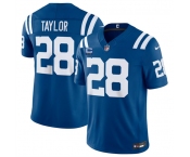 Men's Indianapolis Colts #28 Jonathan Taylor Blue 2026 F.U.S.E. With 4-Star C Patch Limited Football Stitched Jersey Men's Indianapolis Colts #28 Jonathan Taylor Blue 2026 F.U.S.E. With 4-Star C Patch Limited Football Stitched Jersey