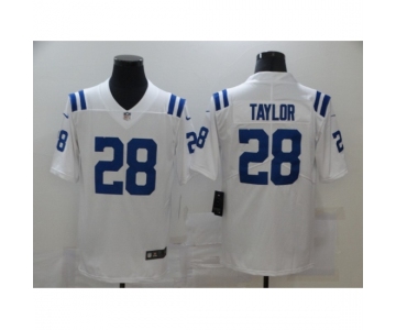Men's Indianapolis Colts #28 Jonathan Taylor White Nike Royal Limited Jersey