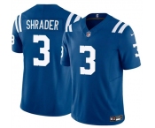 Men's Indianapolis Colts #3 Spencer Shrader Blue 2025 F.U.S.E. Vapor Limited Football Stitched Jersey Men's Indianapolis Colts #3 Spencer Shrader Blue 2025 F.U.S.E. Vapor Limited Football Stitched Jersey