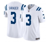 Men's Indianapolis Colts #3 Spencer Shrader White 2025 F.U.S.E. Vapor Limited Football Stitched Jersey Men's Indianapolis Colts #3 Spencer Shrader White 2025 F.U.S.E. Vapor Limited Football Stitched Jersey