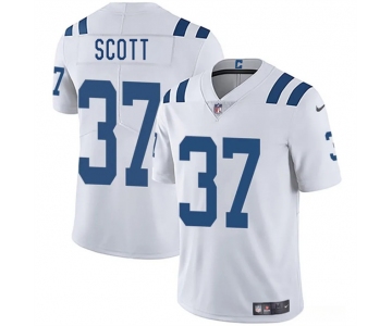 Men's Indianapolis Colts #37 Daniel Scott White 2025 Vapor Limited Football Stitched Jersey