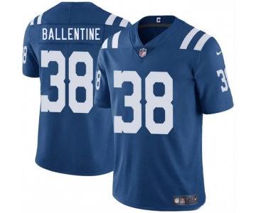 Men's Indianapolis Colts #38 Corey Ballentine Blue 2025 Vapor Limited Football Stitched Jersey