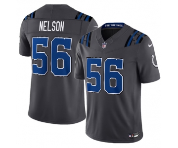 Men's Indianapolis Colts #56 Quenton Nelson Dark Gray 2026 F.U.S.E. Rivalries Collection Limited Football Stitched Jersey