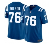 Men's Indianapolis Colts #76 Jack Wilson Blue 2025 F.U.S.E. Vapor Limited Football Stitched Jersey