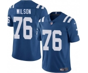 Men's Indianapolis Colts #76 Jack Wilson Blue 2025 Vapor Limited Football Stitched Jersey