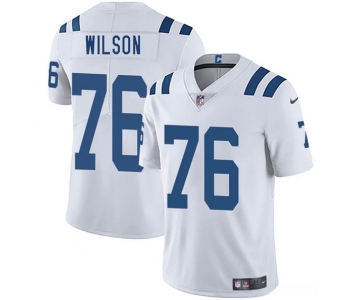 Men's Indianapolis Colts #76 Jack Wilson White 2025 Vapor Limited Football Stitched Jersey