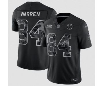Men's Indianapolis Colts #84 Tyler Warren Black 2026 F.U.S.E. Salute to Service Limited Football Stitched Jersey