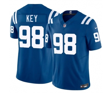 Men's Indianapolis Colts #98 Arden Key Blue 2026 F.U.S.E. Vapor Limited Football Stitched Jersey