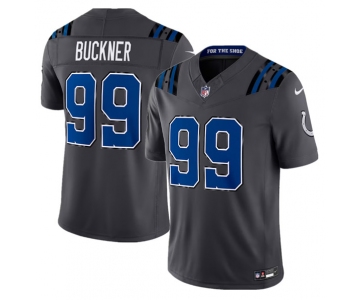 Men's Indianapolis Colts #99 DeForest Buckner Dark Gray 2026 F.U.S.E. Rivalries Collection Limited Football Stitched Jersey