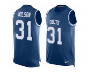 Men's Nike Indianapolis Colts #31 Quincy Wilson Limited Royal Blue Player Name & Number Tank Top NFL Jersey