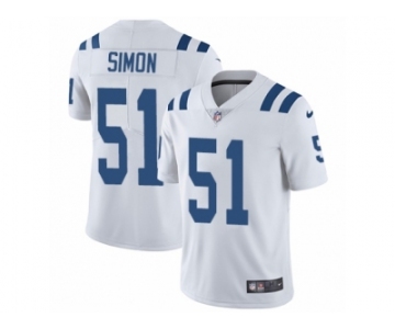 Men's Nike Indianapolis Colts #51 John Simon Vapor Untouchable Limited White NFL Jersey