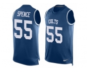 Men's Nike Indianapolis Colts #55 Sean Spence Limited Royal Blue Player Name & Number Tank Top NFL Jersey