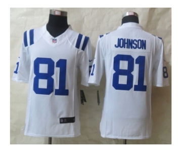 nike jerseys indianapolis colts #81 andre johnson white [limited]