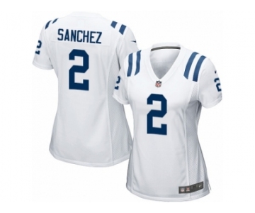 Women Nike Indianapolis Colts #2 Rigoberto Sanchez Game White NFL Jersey