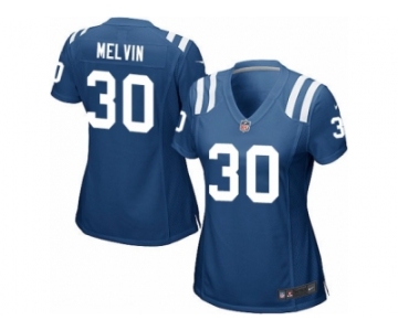 Women Nike Indianapolis Colts #30 Rashaan Melvin Game Royal Blue Team Color NFL Jersey