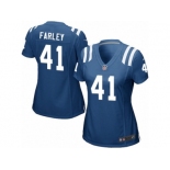 Women Nike Indianapolis Colts #41 Matthias Farley Game Royal Blue Team Color NFL Jersey