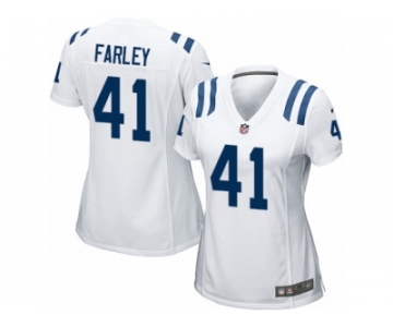 Women Nike Indianapolis Colts #41 Matthias Farley Game White NFL Jersey