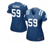 Women Nike Indianapolis Colts #59 Jeremiah George Game Royal Blue Team Color NFL Jersey
