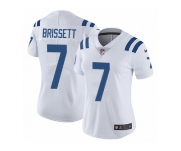 Women Nike Indianapolis Colts #7 Jacoby Brissett White Vapor Untouchable Limited Player NFL Jersey