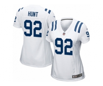 Women Nike Indianapolis Colts #92 Margus Hunt Game White NFL Jersey