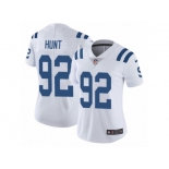 Women Nike Indianapolis Colts #92 Margus Hunt White Vapor Untouchable Limited Player NFL Jersey