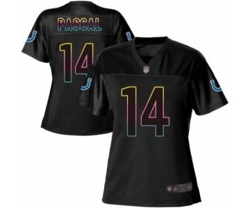 Women's Indianapolis Colts #14 Zach Pascal Game Black Fashion Football Jersey