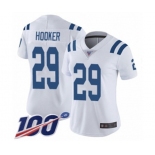 Women's Indianapolis Colts #29 Malik Hooker White Vapor Untouchable Limited Player 100th Season Football Jersey