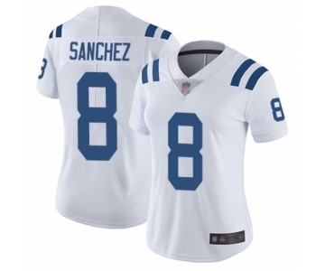 Women's Indianapolis Colts #8 Rigoberto Sanchez White Vapor Untouchable Limited Player Football Jersey