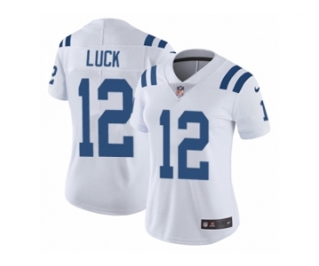 Women's Nike Indianapolis Colts #12 Andrew Luck Vapor Untouchable Limited White NFL Jersey