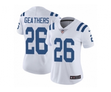 Women's Nike Indianapolis Colts #26 Clayton Geathers Vapor Untouchable Limited White NFL Jersey