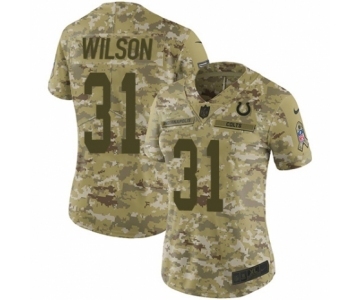 Women's Nike Indianapolis Colts #31 Quincy Wilson Limited Camo 2018 Salute to Service NFL Jersey