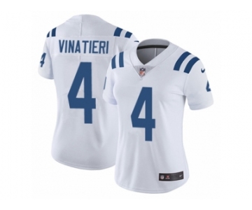 Women's Nike Indianapolis Colts #4 Adam Vinatieri Vapor Untouchable Limited White NFL Jersey