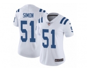 Women's Nike Indianapolis Colts #51 John Simon Vapor Untouchable Limited White NFL Jersey Women's Nike Indianapolis Colts #51 John Simon Vapor Untouchable Limited White NFL Jersey