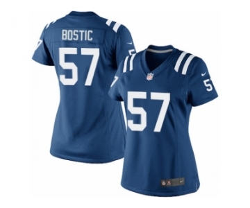 Women's Nike Indianapolis Colts #57 Jon Bostic Limited Royal Blue Team Color NFL Jersey