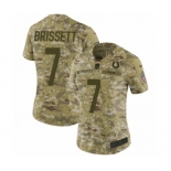 Women's Nike Indianapolis Colts #7 Jacoby Brissett Limited Camo 2018 Salute to Service NFL Jersey