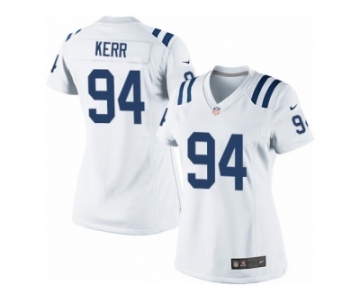 Women's Nike Indianapolis Colts #94 Zach Kerr Limited White NFL Jersey