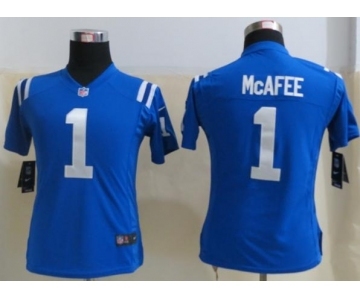 nike women nfl jerseys indianapolis colts #1 mcafee blue[nike]