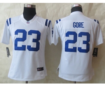 nike women nfl jerseys indianapolis colts #23 gore white[nike limited]