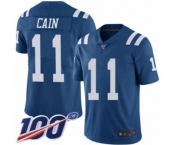 Youth Indianapolis Colts #11 Deon Cain Limited Royal Blue Rush Vapor Untouchable 100th Season Football Jersey
