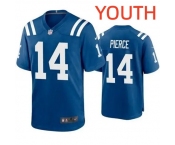 Youth Indianapolis Colts #14 Alec Pierce Limited Royal Vapor Jersey Youth Indianapolis Colts #14 Alec Pierce Limited Royal Vapor Jersey