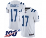 Youth Indianapolis Colts #17 Devin Funchess White Vapor Untouchable Limited Player 100th Season Football Jersey