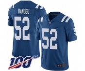 Youth Indianapolis Colts #52 Ben Banogu Royal Blue Team Color Vapor Untouchable Limited Player 100th Season Football Jersey