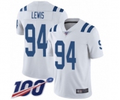 Youth Indianapolis Colts #94 Tyquan Lewis White Vapor Untouchable Limited Player 100th Season Football Jersey