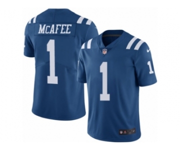 Youth Nike Indianapolis Colts #1 Pat McAfee Limited Royal Blue Rush NFL Jersey