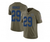 Youth Nike Indianapolis Colts #29 Malik Hooker Limited Olive 2017 Salute to Service NFL Jersey