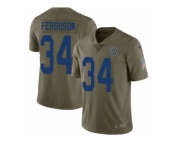 Youth Nike Indianapolis Colts #34 Josh Ferguson Limited Olive 2017 Salute to Service NFL Jersey