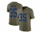 Youth Nike Indianapolis Colts #35 Darryl Morris Limited Olive 2017 Salute to Service NFL Jersey